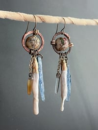 Image 2 of Long drop earrings
