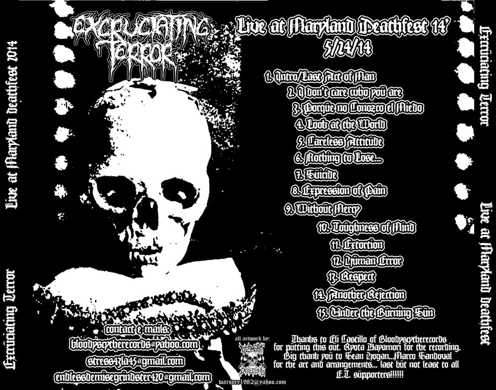 Excruciating Terror "Live At Maryland Death Fest '14" CD