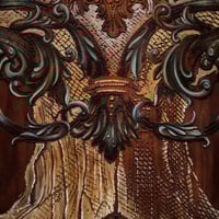 Image 4 of Skull Victoria Engraved Oil Painting