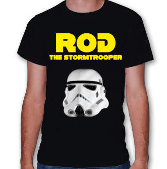 Image of Rod the Stormtrooper - Helmet / Logo T-Shirt