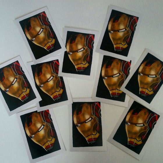 Image of Iron Man Postcard Size Print
