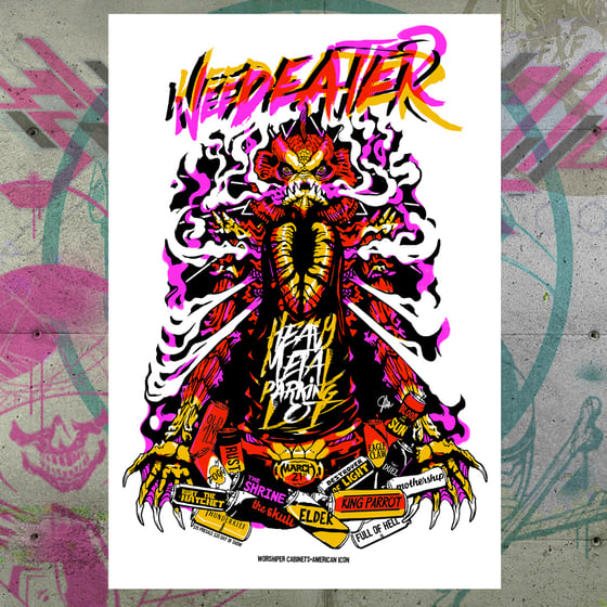 Image of Weedeater Gig Poster