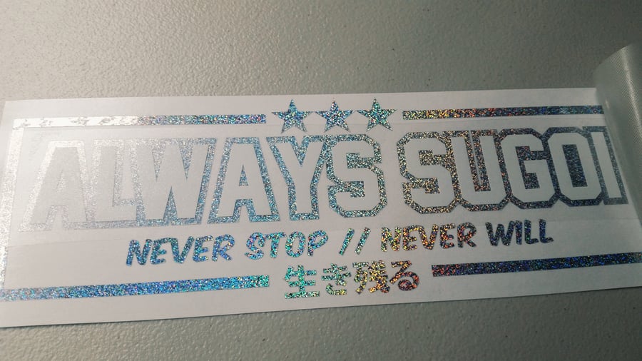 Image of Never Stop // Never Will Die cut