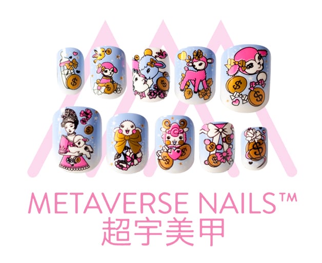 Image of Metaverse Nails - Bo Peep (SKU: A1102)