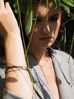 Image of Gourmette 5 rangs /5-Band simple-cuff bracelet