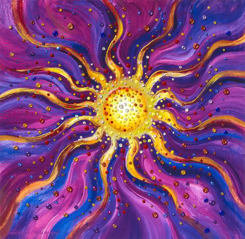 Image of El Sol Yang Energy Empowerment Painting - Gicleee Print