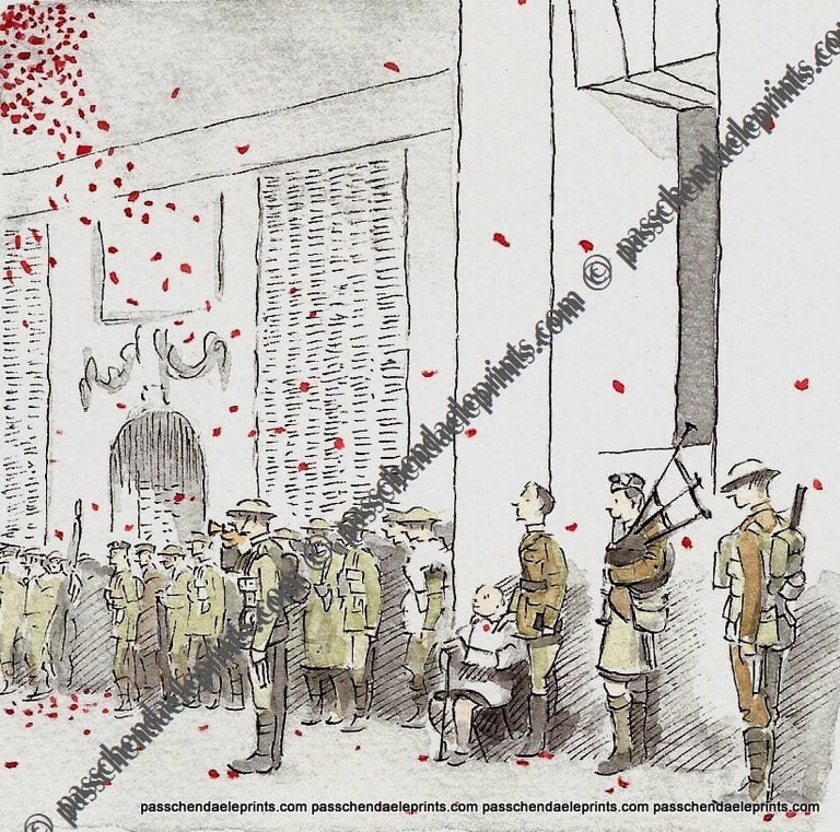 'Last Post' B.E.F Ghosts at the Menin Gate 