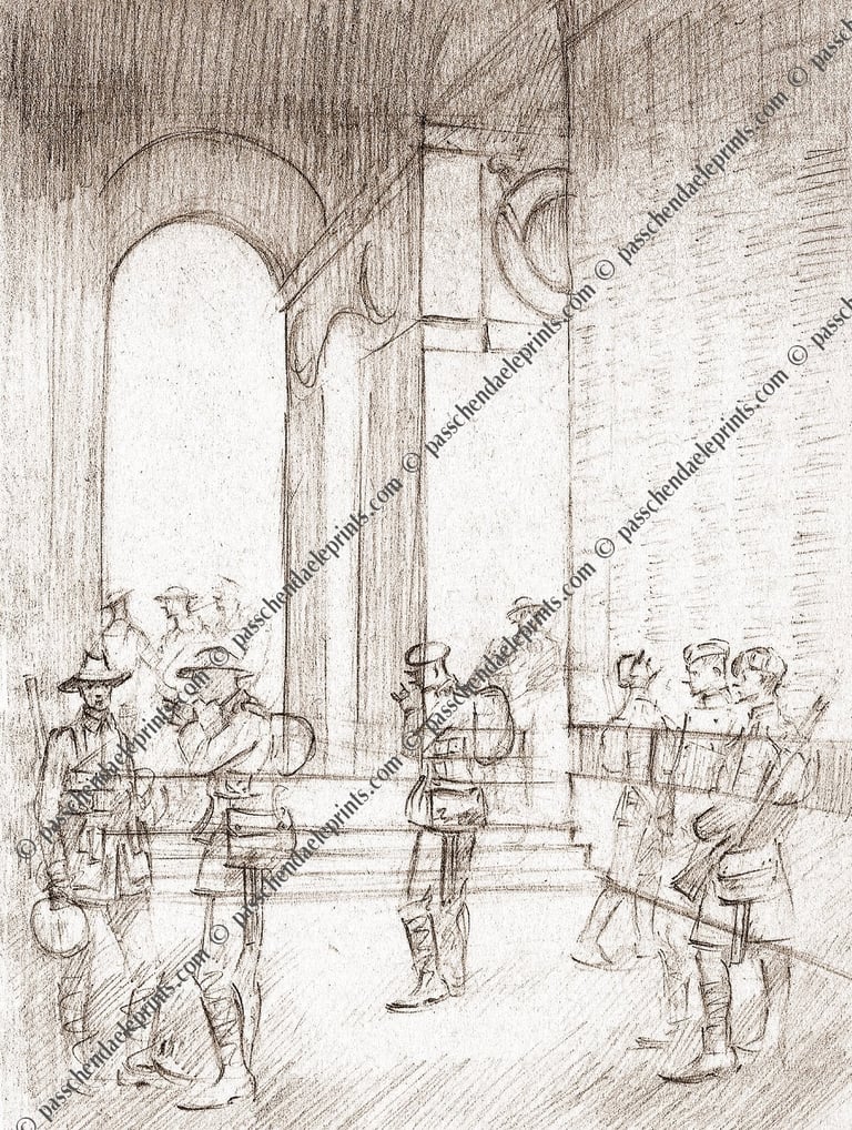 Ghost soldiers at the Thiepval Memorial The Somme 1916