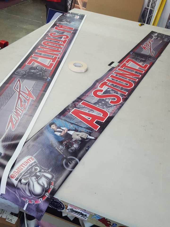 Image of 13oz matte vinyl banner