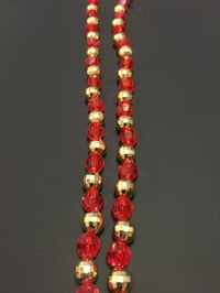 Image 3 of Red & Gold Beads with 49er Helmet