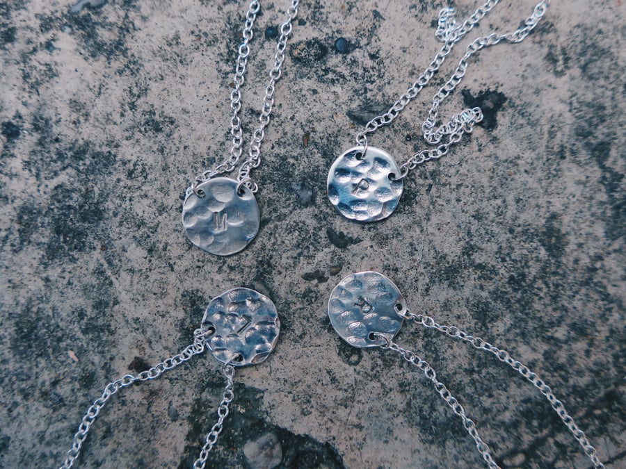 Image of Hammered Silver Necklace
