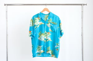 Image of Vintage 60s Hawaiian Button Up Blouse