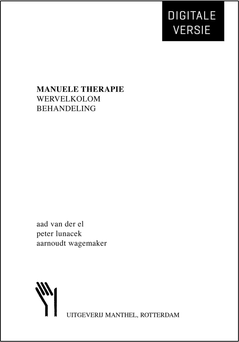 Image of Manuele Therapie Wervelkolom Behandeling (pdf)