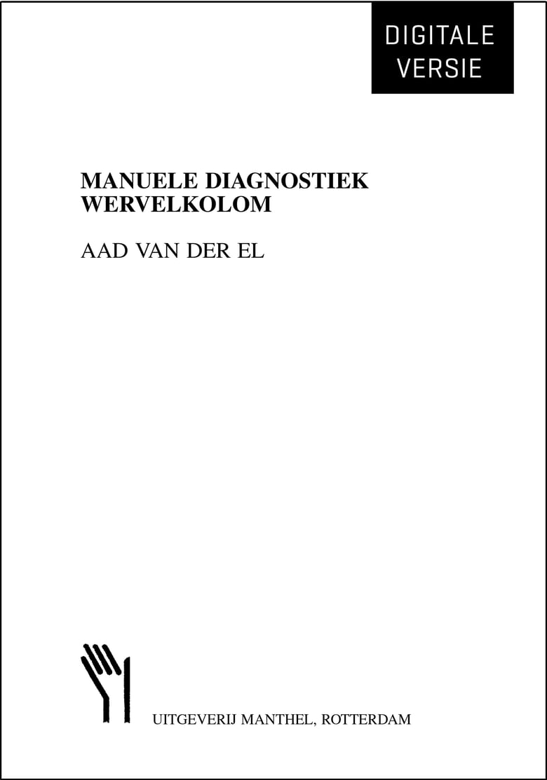 Image of Manuele Diagnostiek Wervelkolom (pdf)