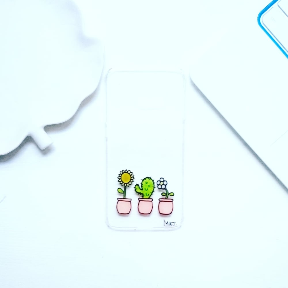 Image of Handpainted Potted Plants Phone Case
