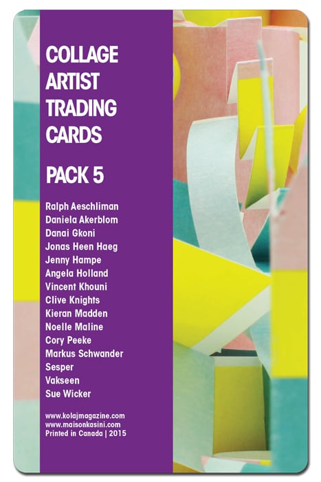 Image of Collage Artist Trading Cards, Pack Five