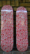 R3V3R3NT "Obsessive Type" Skateboard Red
