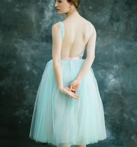 Image of 30% Off - The Tulle Skirt - Seafoam/Giselle Blue
