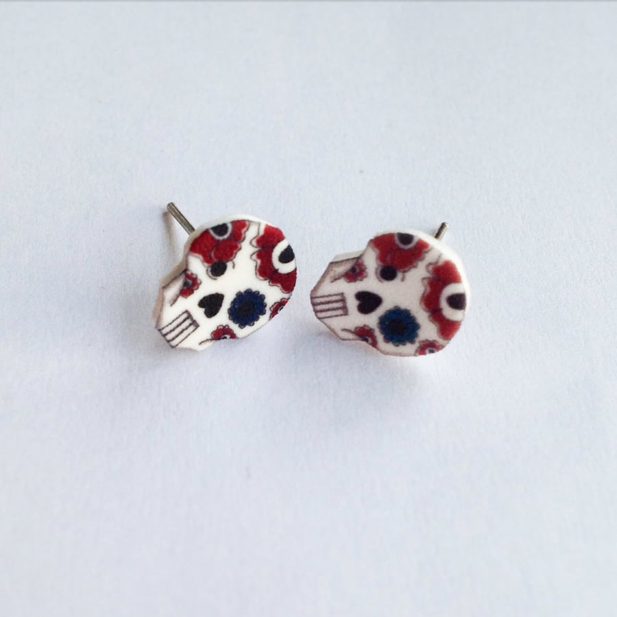 Image of Pendientes Calavera de Azucar 