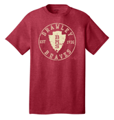 Image of NEW Cool distressed Arrowhead design on Heathered Red tee