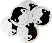 Image of SK8RATS Yin and Yang Sticker Pack (Pack of 5)