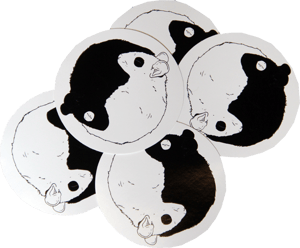 Image of SK8RATS Yin and Yang Sticker Pack (Pack of 5)