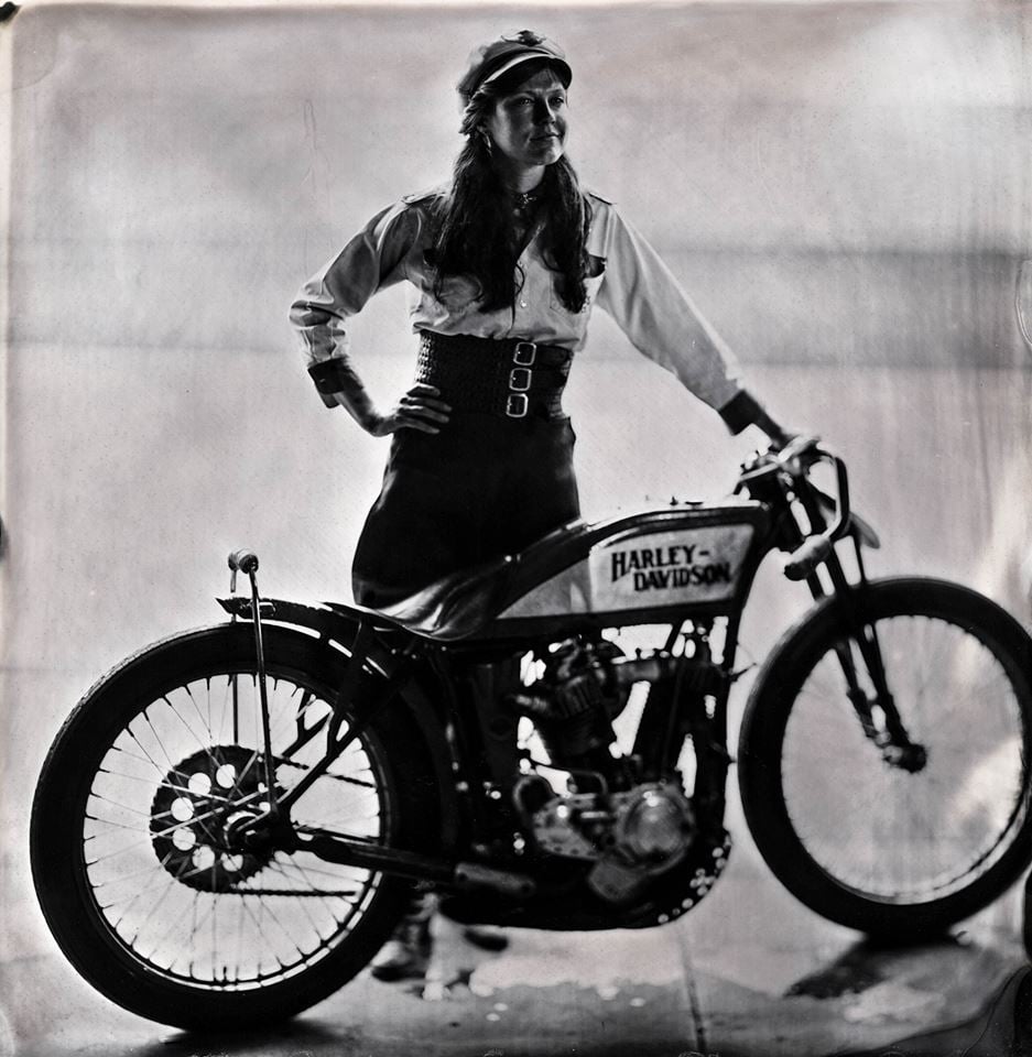 Image of LIMITED Brittney Olsen Wet Plate Iconic Moto Print