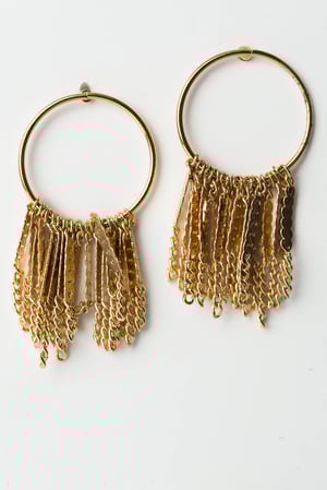 Image of Boucles d'oreilles Pompom Waterfall / Ponpom Earing