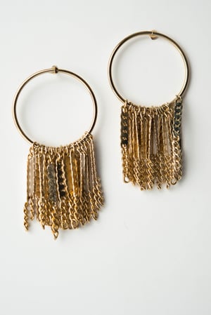 Image of Boucles d'oreilles Pompom Waterfall / Ponpom Earing