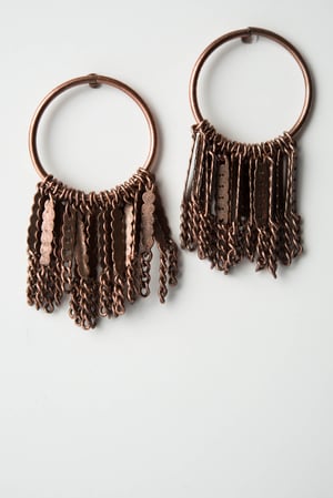Image of Boucles d'oreilles Pompom Waterfall / Ponpom Earing