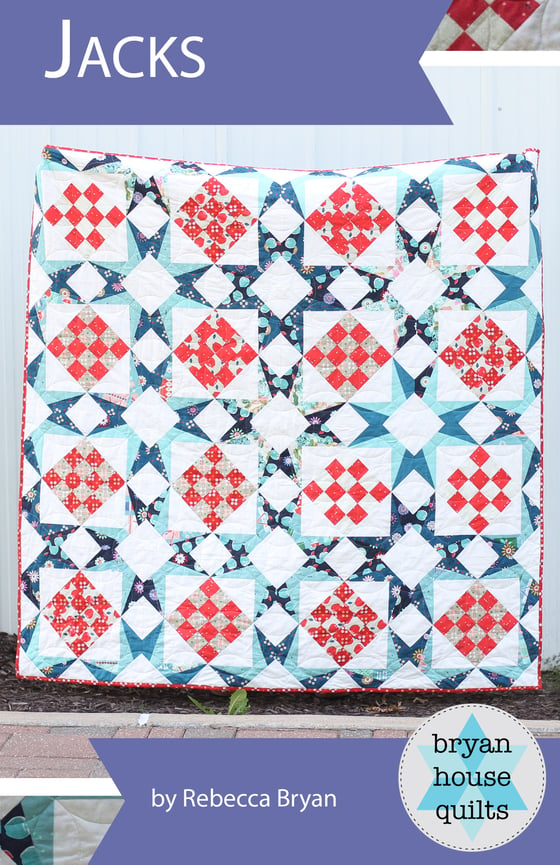 Image of Jacks Quilt Pattern {Paper Pattern}