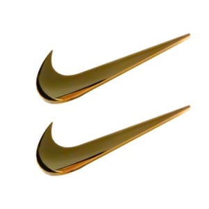 Gold \u0026 Silver Nike Swoosh Pins 
