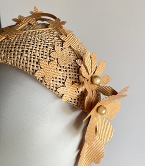 Image of Natural straw bandeau #2