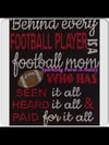 "Sparkling" Football Mom (2 Different Designs)