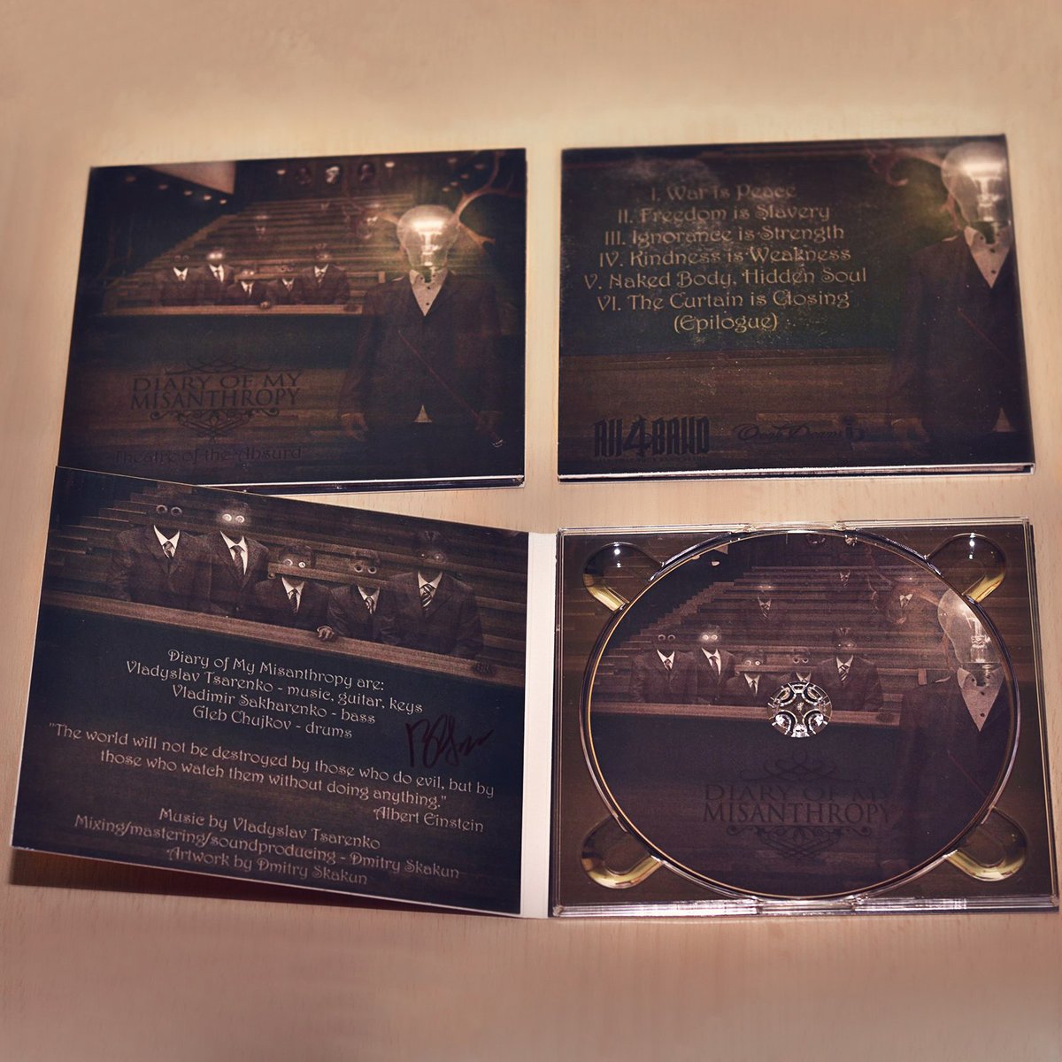 Image of EP "Theatre of the Absurd" 4-panel DIGIPAK