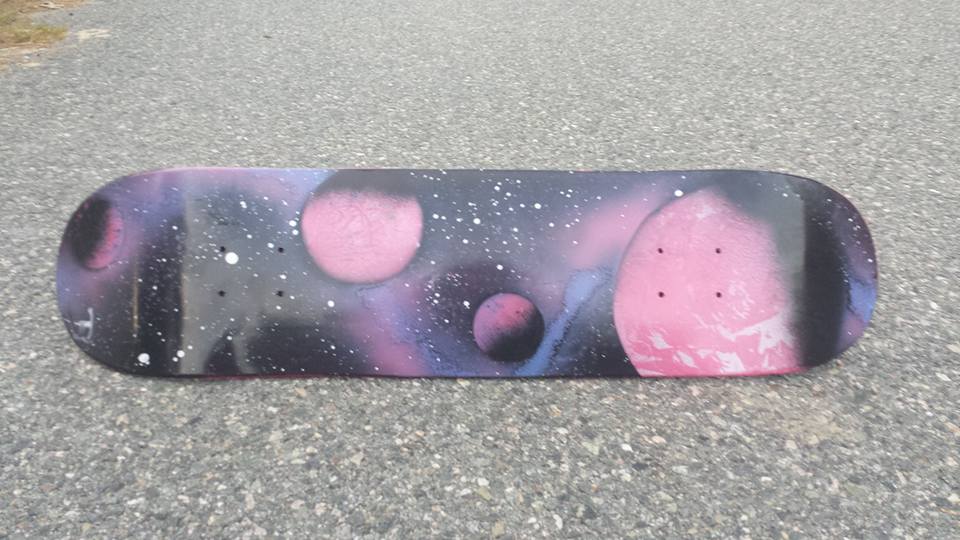 Image of Pink Space Skateboard Deck