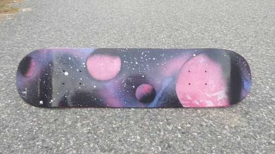 Image of Pink Space Skateboard Deck