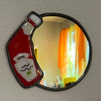 Image 2 of Stained/Fused glass condiment mirrors