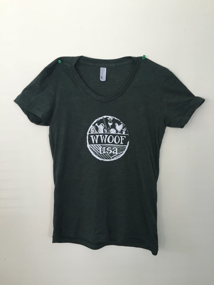 Image of WWOOF-USA Slim Fit T-shirt - Heather Grey