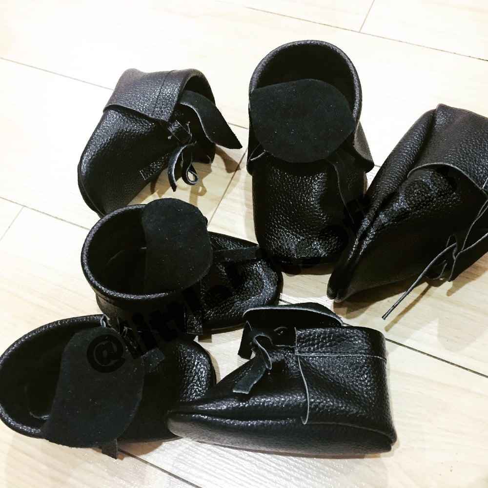 Image of Black mocc booties