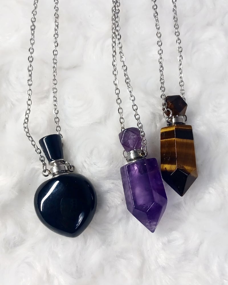 Image of Crystal potion bottle necklace 