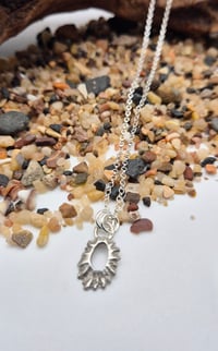 Image 1 of Tiny open limpet shell necklace