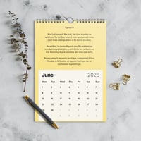 Image 4 of The Calendar of a Traveler 2026 - Yellow Edition