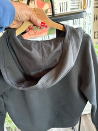 Image 3 of Black crop hoodie 