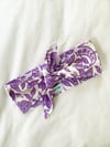 Purple Paisley Vintage Hair Tie with Free Postage 