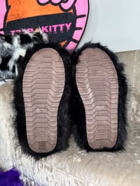 Image 5 of Smooth Black Faux Imitation Fur Y2K Yeti Baddie Snow Boots + Matching Bunny Hat