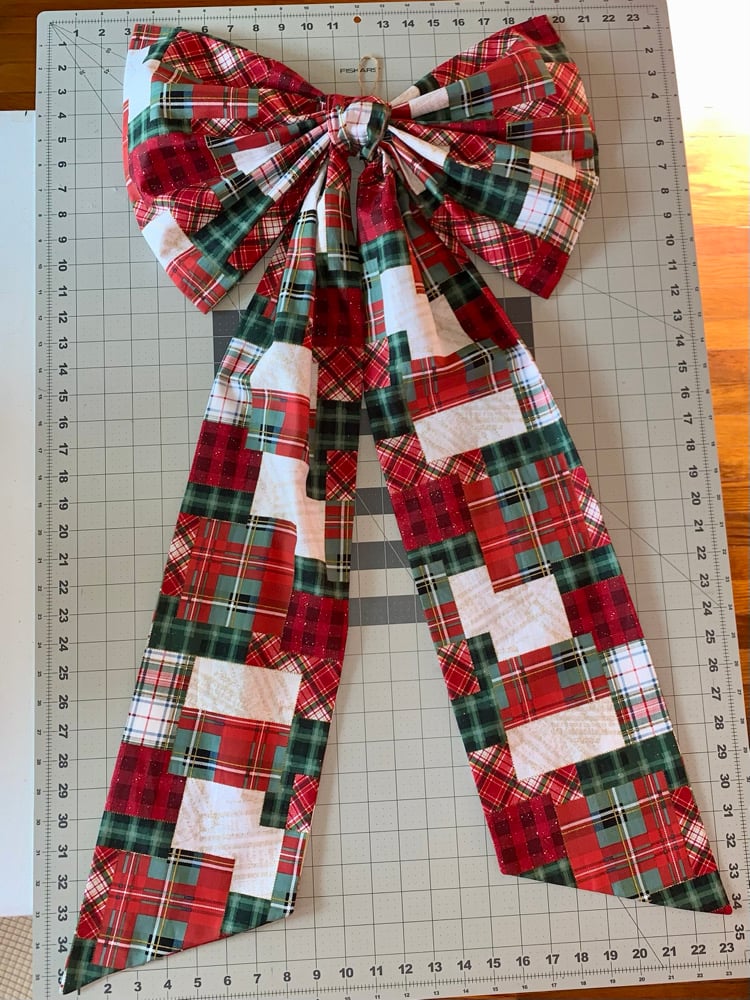 Image of Patchwork Christmas Bow