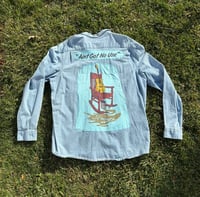 Image of 2XL Red Rocking Chair Longsleeve Demin Shirt