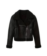 Image 1 of WOMENS BLACK FAUX JACKET