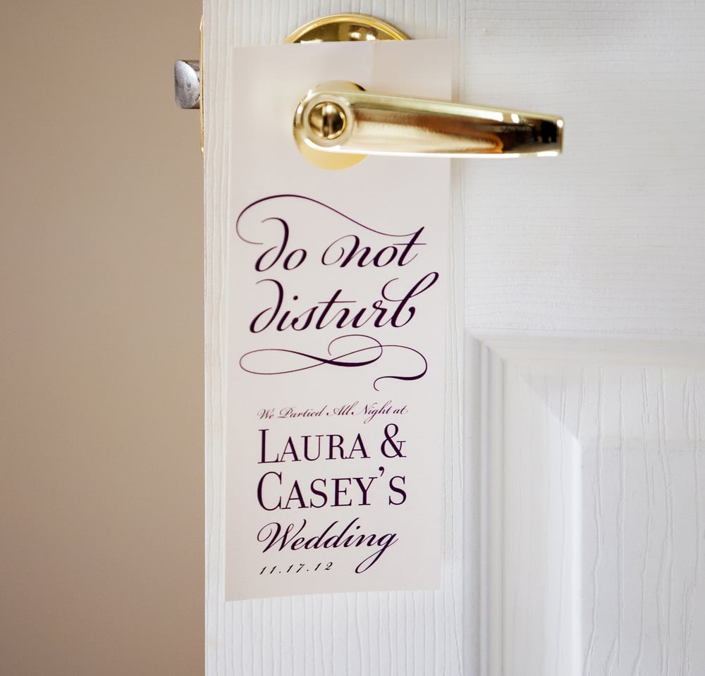 Image of "Do Not Disturb" Hotel Door Hangers